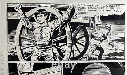 Chinese Ink Comic Strip from the Rodéo Tex Willer Magazine Numbered