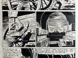 Chinese Ink Comic Strip from the Rodéo Tex Willer Magazine Numbered