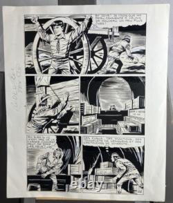Chinese ink comic strip page from Rodéo magazine Tex Willer numbered
