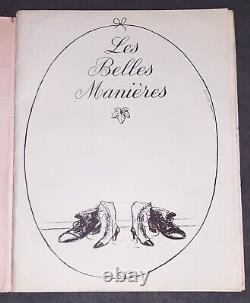 Collection of 40 plates The Beautiful Manners, unsigned drawings by TESTU