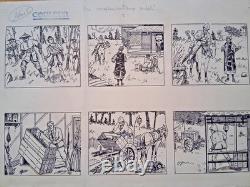 Comic strip signed ASY. Asia. Adventure.