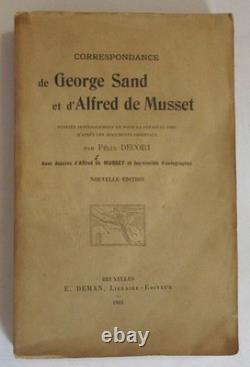 Correspondence of George Sand and Alfred de Musset, 1904, decorated plates, drawings