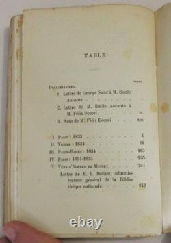 Correspondence of George Sand and Alfred de Musset, 1904, decorated plates, drawings
