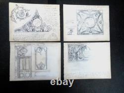 DRAWINGS 18 PLATES OF LOUIS XIV FURNITURE BY THE SAME ARTIST EARLY 19th CENTURY D 247