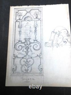 DRAWINGS 18 PLATES OF LOUIS XIV FURNITURE BY THE SAME ARTIST EARLY 19th CENTURY D 247