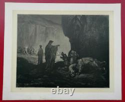 Dante's Enfer Alighieri Drawing By Gustave Dore 1865 L. Hachette Planche No.19