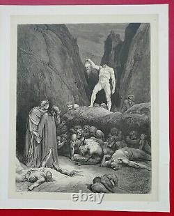 Dante's Enfer Alighieri Drawing By Gustave Dore 1865 L. Hachette Planche No.58