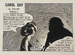 David Wright Day Carol # 1868 Daily Strip Original