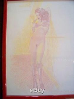 De Vincentiis Original Drawing 42x30 Original Sarah-d Sexy Pinup 2017