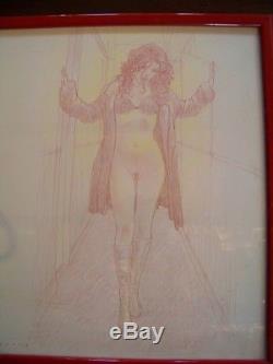 De Vincentiis Original Drawing 42x30 Original Sarah-d Sexy Pinup 2017