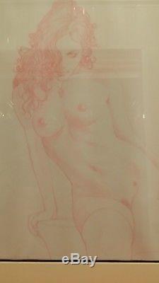 De Vincentiis Original Drawing 42x30 Sarah D Ultra Rare