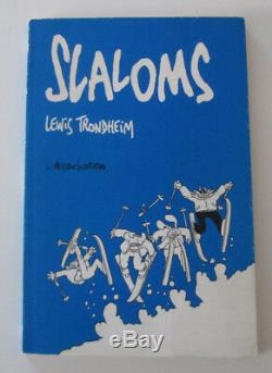 Dedication Lewis Trondheim (rabbit) Slaloms Eo 1993 + Ex-libris N ° / S 100 Ex