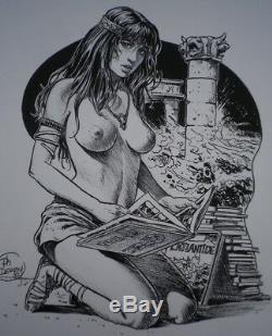 Delaby Indian Ink Erotic Advertising Atlantide Comics 1992