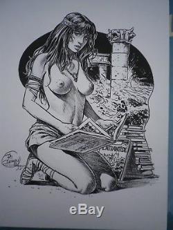 Delaby Indian Ink Erotic Advertising Atlantide Comics 1992