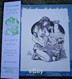 Delaby Indian Ink Erotic Advertising Atlantide Comics 1992