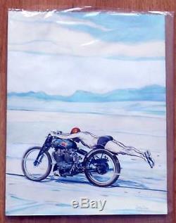 Denis Sire. Original Drawing Colors. Motorbike. 2002