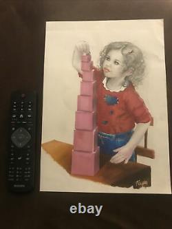 Dessin Original Dedicace Planche Bd Little Girl By Flayan Martine Style
