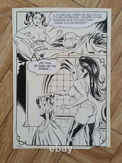 Dino Leonetti 2 Original Boards drawing Tavola Maghella Menelik Elvifrance 73