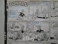 Donald Duck Al Taliaferro 1956 Original French Work Plate Ref6