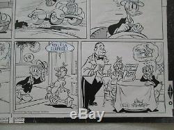 Donald Duck Al Taliaferro 1956 Original French Work Plate Ref6