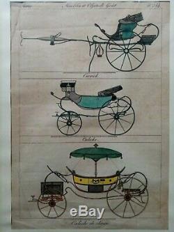 Drawing Board Messangere Etching Diligence Carriage Empire Restoration 19th