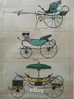 Drawing Board Messangere Etching Diligence Carriage Empire Restoration 19th