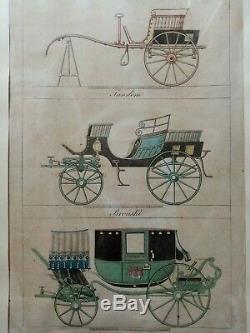 Drawing Board Messangere Etching Diligence Carriage Empire Restoration 19th