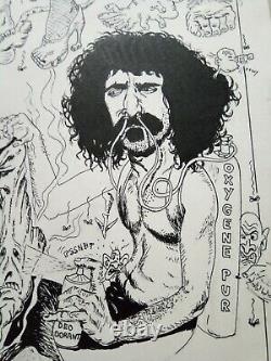 Drawing Board Original Design Gotlib Solé Franck Zappa Rare And Single