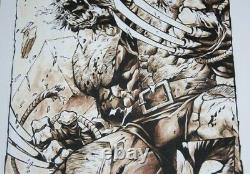 Drawing Board Original Wolverine By Joe Madureira Artist Juapi Coffee Artist