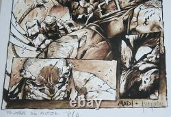 Drawing Board Original Wolverine By Joe Madureira Artist Juapi Coffee Artist