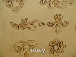 Drawing Jewelry 1900 3 Original Boards And A Board Signed Laffitte