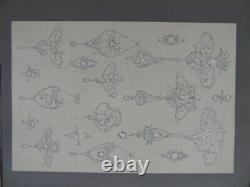 Drawing Jewelry 1900 4 Boards Mogis No 7 And A Board A. Coffineau