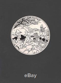 Drawing Original Cover Bob Moor Tijl Uilenspiegel Thil And Lamme No Tintin