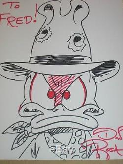 Drawing Original / Donald Sign Don Rosa / Rare / Tres Bon Etat
