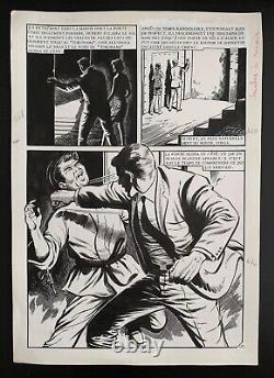 Drawing -original Board -oss 117 Hara Kiri -bd Review Comics Pocket Aredit 1969