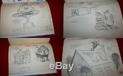 Droopy An Original 8 Original Drawings Board + Book Tex Avery A View