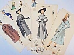 Elegant Mode-croquis Dessins N°25 Hiver 50-25 Boards Manteaus -tailleurs