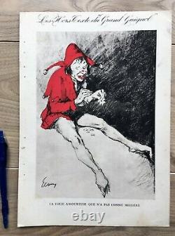 Elsen 3 Lithographies Plank Out Of The Text Of The Grand Guignol 1927