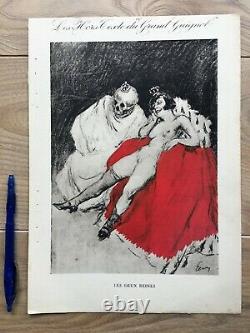 Elsen 3 Lithographies Plank Out Of The Text Of The Grand Guignol 1927