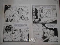 Elvifrance 2 original pages of Dino Leonetti comics for Maghella