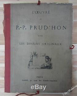 Eo Prudhon Artwork From The Original Drawings 48 Rare Plates Ed. Fabré