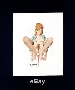 Erotic Design Paul Cuvelier On Sheet 16,5 X 20 CM