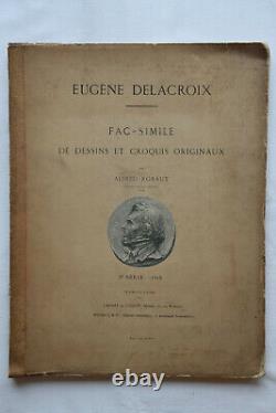 Eugène Delacroix Drawings, Original Sketches 28 Plates Alfred Robaut 1865