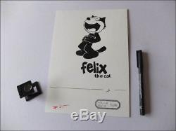 Felix The Cat Laughing Original Drawing Chinese Ink Cover Catalog USA