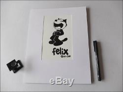 Felix The Cat Laughing Original Drawing Chinese Ink Cover Catalog USA