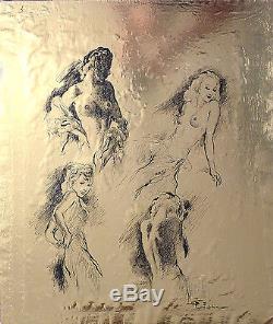 Femme Nue Original Drawing Ink By Fabien Fabiano (1883-1962)
