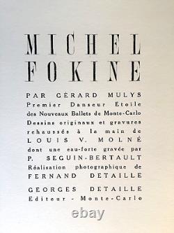 GERARD MULIS. MICHEL FOKINE, 27 photographic and design plates. Monte Carlo. 1945