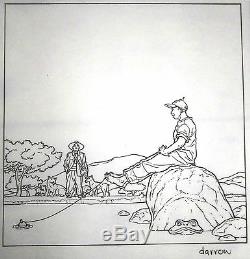 Geof Darrow Monsieur Mouche Beautiful Illustration On Layer (moebius) Signed