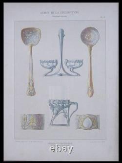 Goldsmithing Drawings, Maurice Daurat - 1901 - Art Nouveau Plate