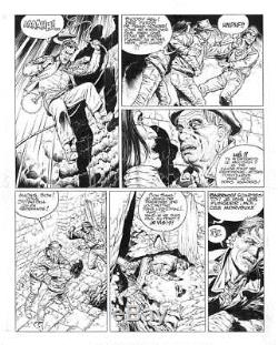 Greg Blanc-dumont Original Plate # 29 From Colby Tome 1 (dargaud 1991)